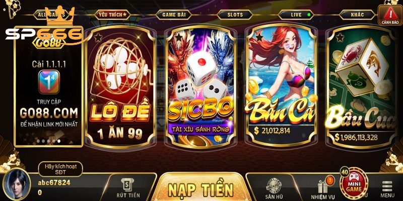 Go88| Cổng Game Top 1 Châu Á Được Yêu Thích Nhất 3 Mọi danh mục được sắp xếp khoa học, giúp tiết kiệm thời gian tìm kiếm
